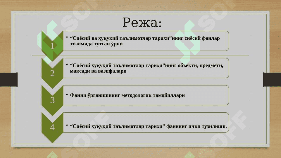 Сиёсий ва ҳуқуқий таълимотлар тарихи фан сифатида 2
