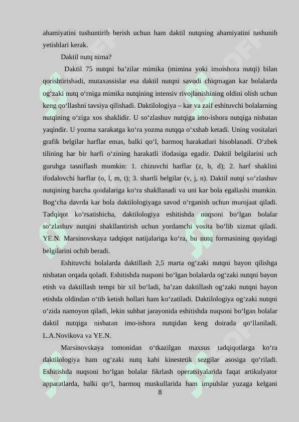 Eshitishda nuqsoni bor bolalarni nutqini rivojlantirish 8