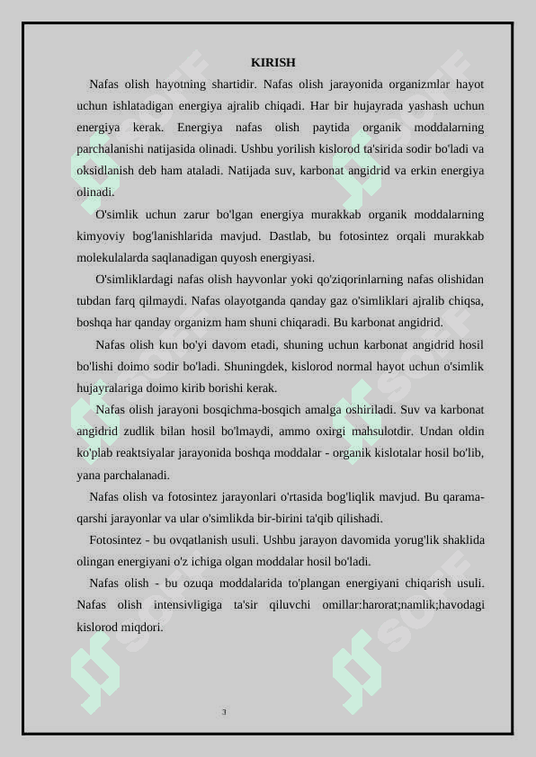 KREBS SIKLI VA UNING AHAMIYATI KURS ISHI. 3
