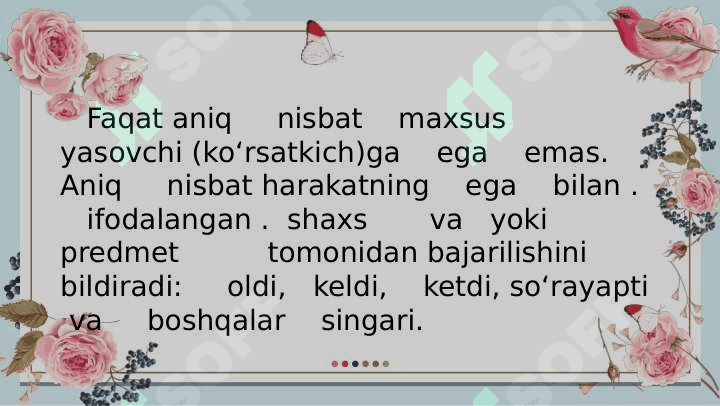 Feʼllarda grammatik kategoriya 4