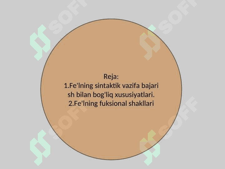 Fe'lning funksional shakllari 3