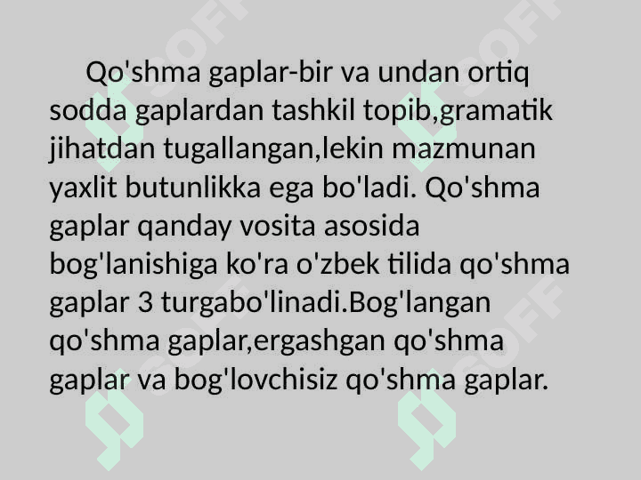 Bog'langan qo'shma gaplar va ularning qurilishi 2