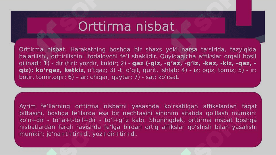 Fe'lning gramatik kategoriyalar 5