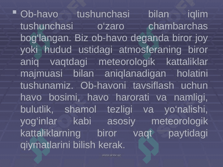 Iqlim o’zgarishlari 3