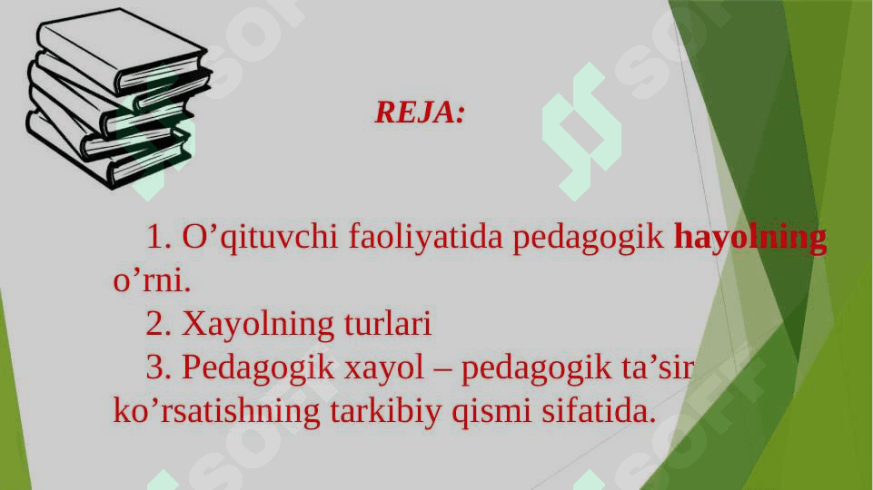 PEDAGOGIK  HAYOLNING O’RNI. 2
