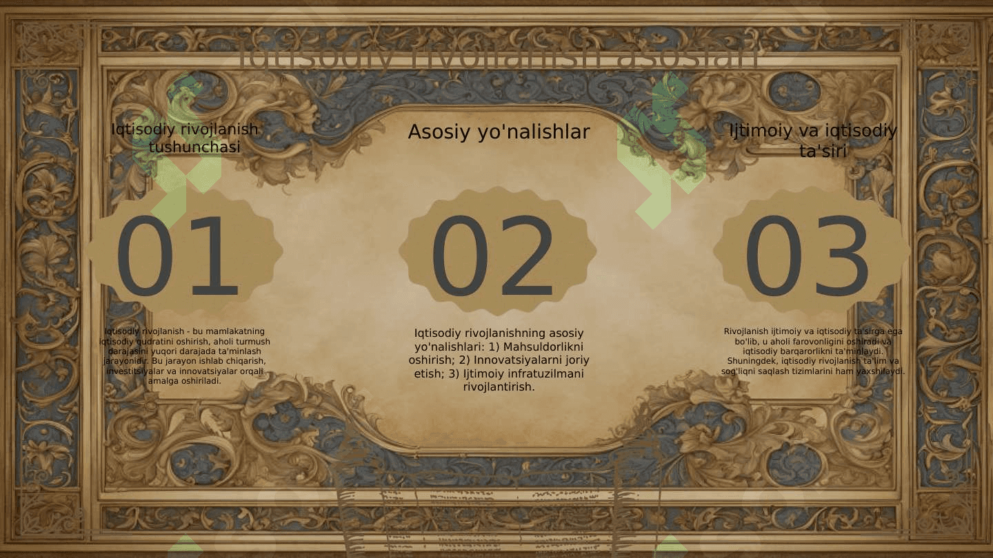 Aholini turmush darajasini yuqori darajada taʼminlash 3