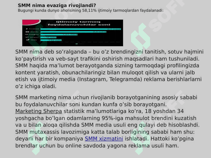 SMM platformalar bilan tanishish. Youtube, google platformalari. 6