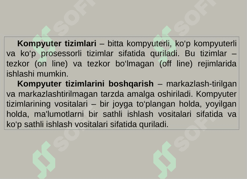Kompyuter tarmoqlari, Internet, Internetda bulutli texnologiyalar. 6