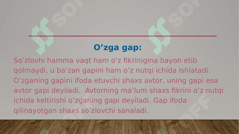 ko’chirma gap  va o’zga gap. 3