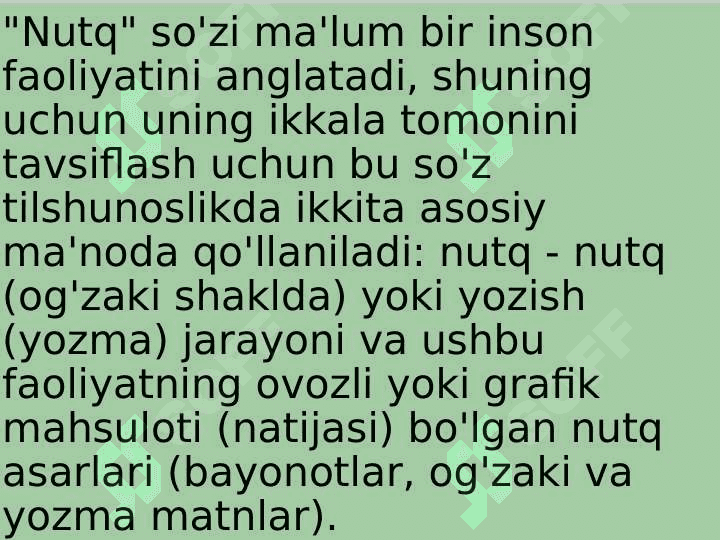 Nutqning kommunikativ sifatlari bòyicha mashqlar bajarish va tahlil qilish 3