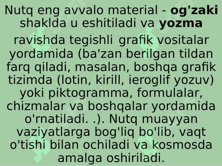 Nutqning kommunikativ sifatlari bòyicha mashqlar bajarish va tahlil qilish 4