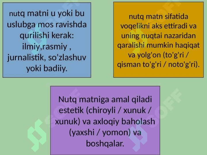 Nutqning kommunikativ sifatlari bòyicha mashqlar bajarish va tahlil qilish 7