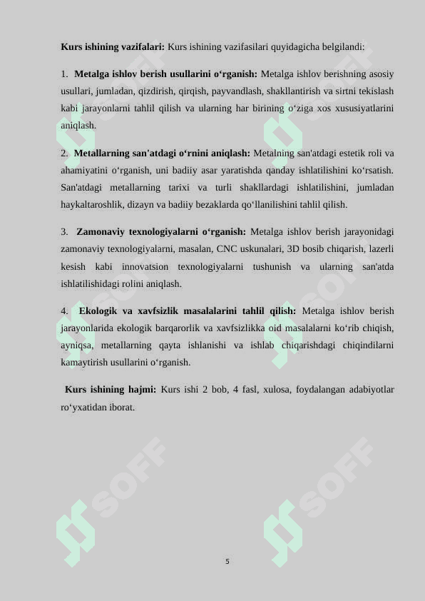 Metalga ishlov berish san’ati 5