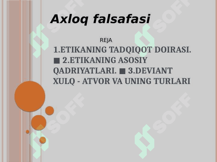 AXLOQ FALSAFASI 2
