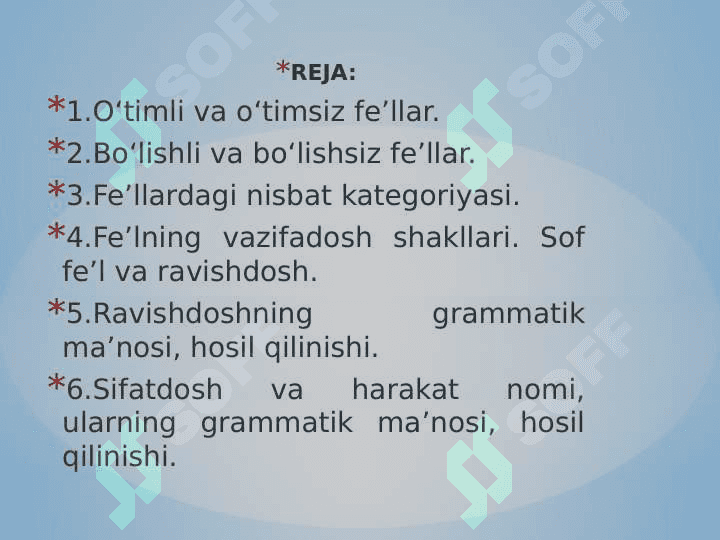FE’L SO‘Z TURKUMI SIFATIDA 2