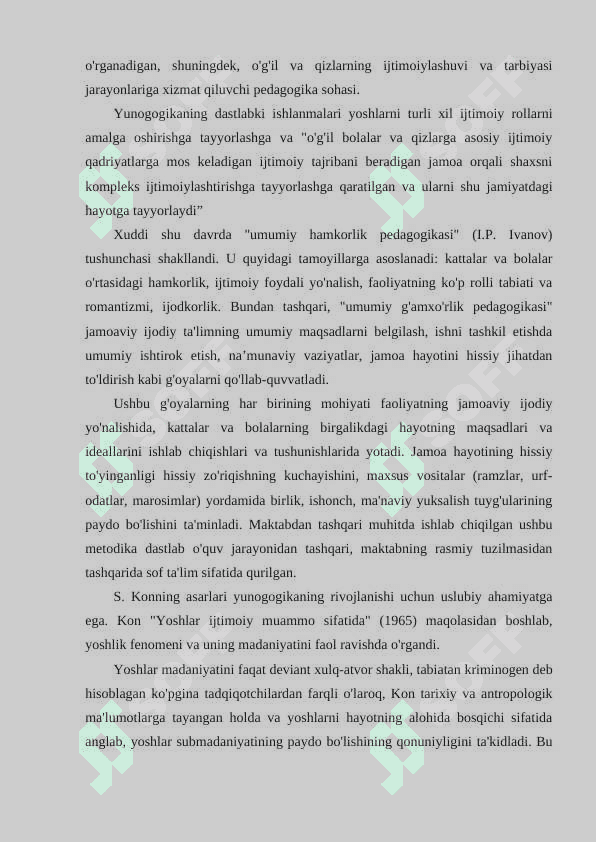Yunogogika fanidan uslubiy qo'llanma 6
