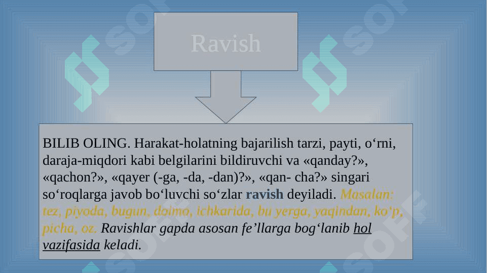Ravish so‘z turkumi 2