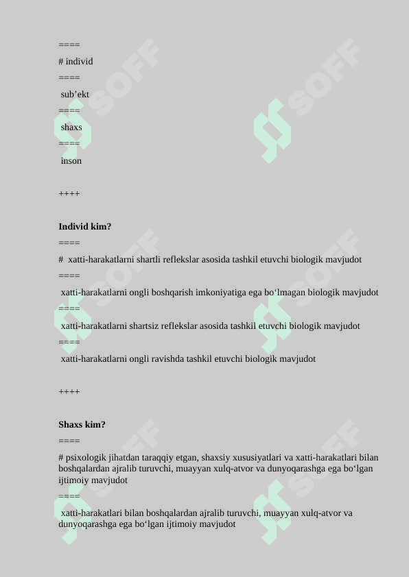 Mutaxassislikka kirish test 7