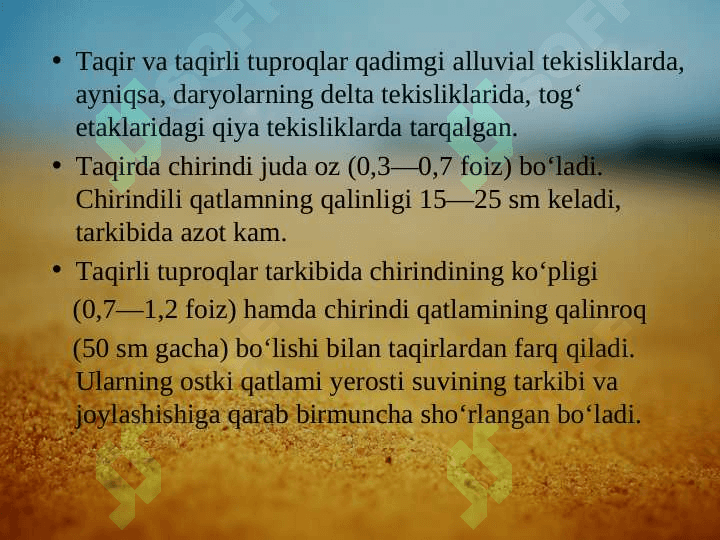 O‘RTA OSIYO TUPROQLARI 8