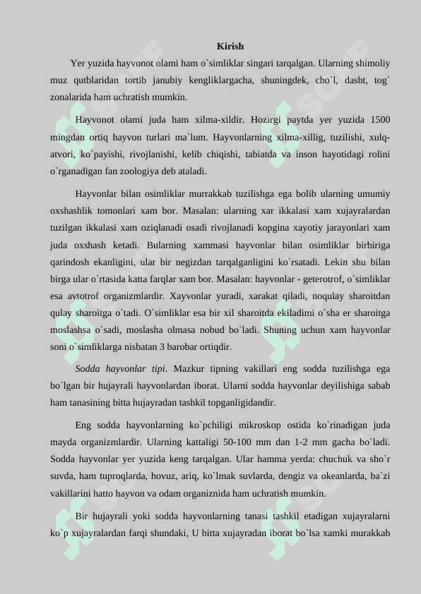 Hayvonot olami vakillari òrtasidagi òzaro munosabat 2