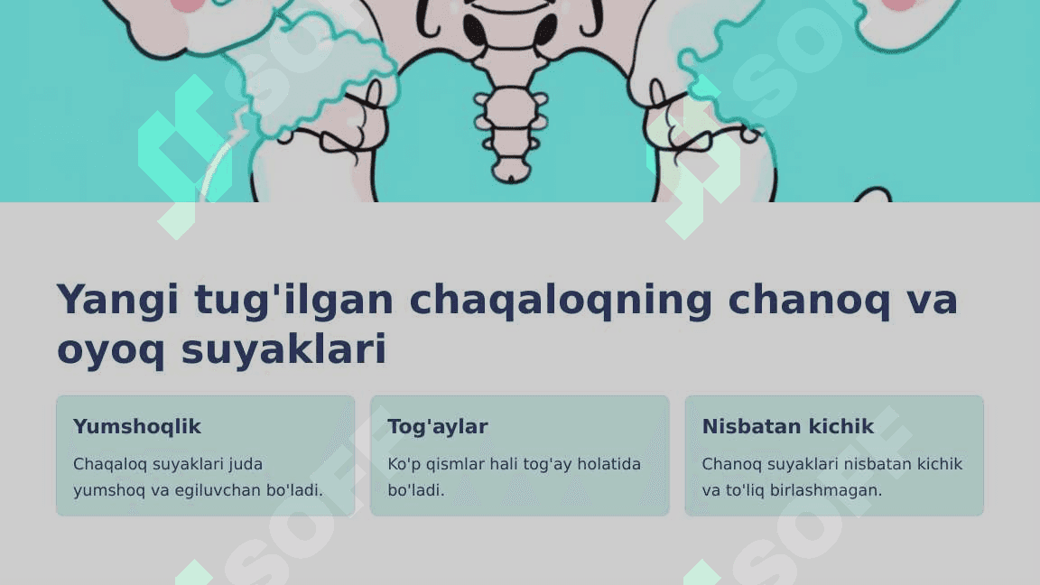 Chanoq va oyoq suyaklarining yoshga nisbatan xususiyatlari 4