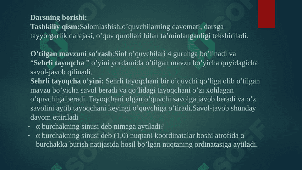 Mavzu:Trigonometrik ayniyatlar 3
