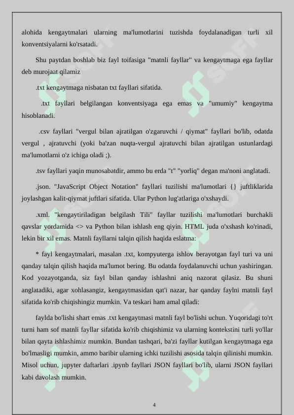 Pyhonda matnlar bilan ishlash  funksiyalari 4
