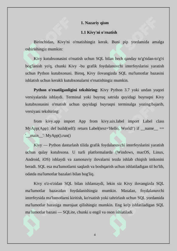 Pythonda Kivy kutubxonasidan foydalanish 4