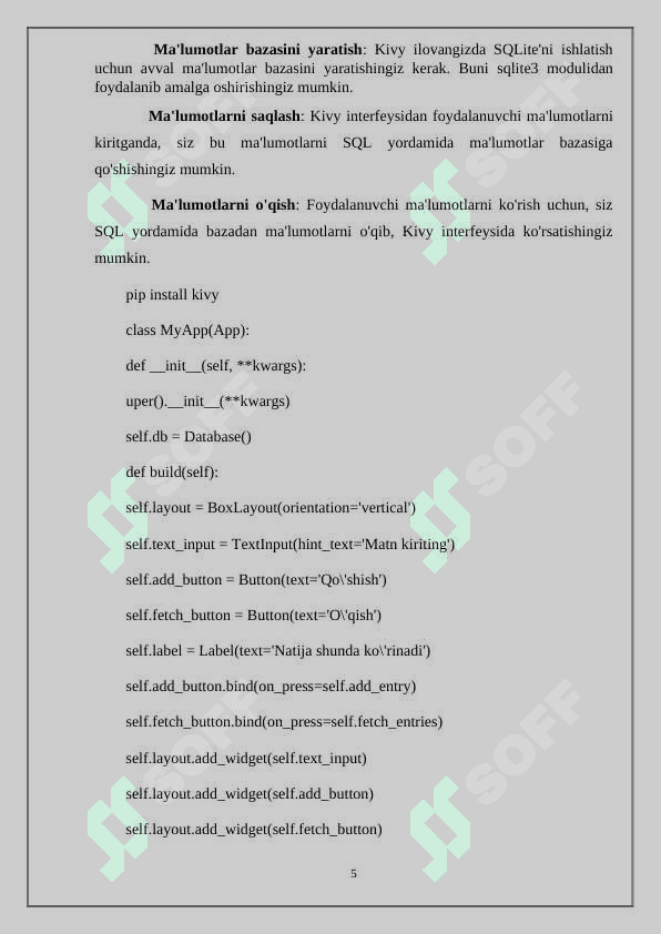 Pythonda Kivy kutubxonasidan foydalanish 5