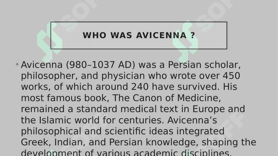 About Avicenna the be Culture project 3