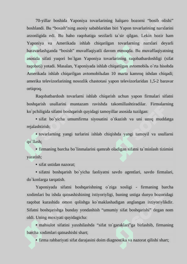 Bozor sharoitlarida sifat va raqobatbardoshlik. 8