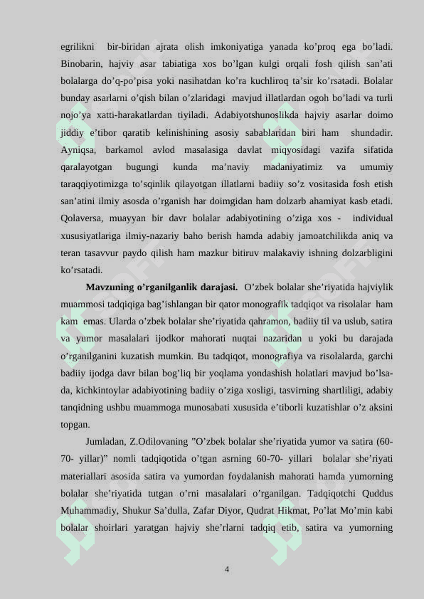 Bolalar she’riyatida hajviy obraz yaratish (80-yillar she’riyati misolida) 4
