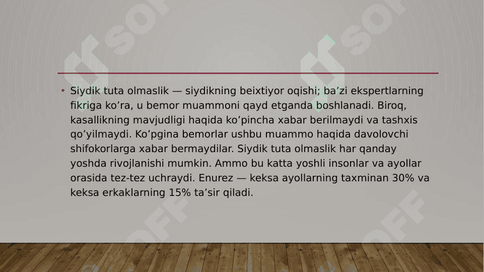 Siydik tuta olmaslik 4