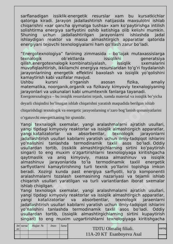 Ammiakli selitra ishlab chiqarishda bug’latish apparatining issiqlik texnik xisobi 4