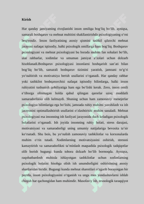 Boshqaruv va mexnat psixologyasi 2