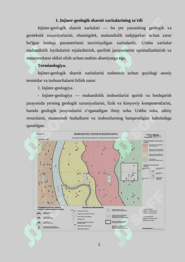 Injiner-geologik sharoit kartalari mazmuni 3