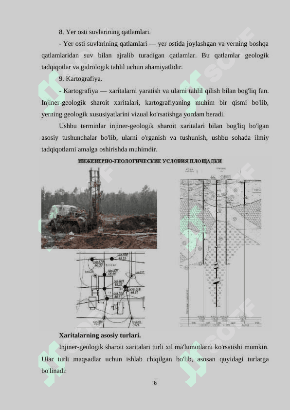 Injiner-geologik sharoit kartalari mazmuni 6