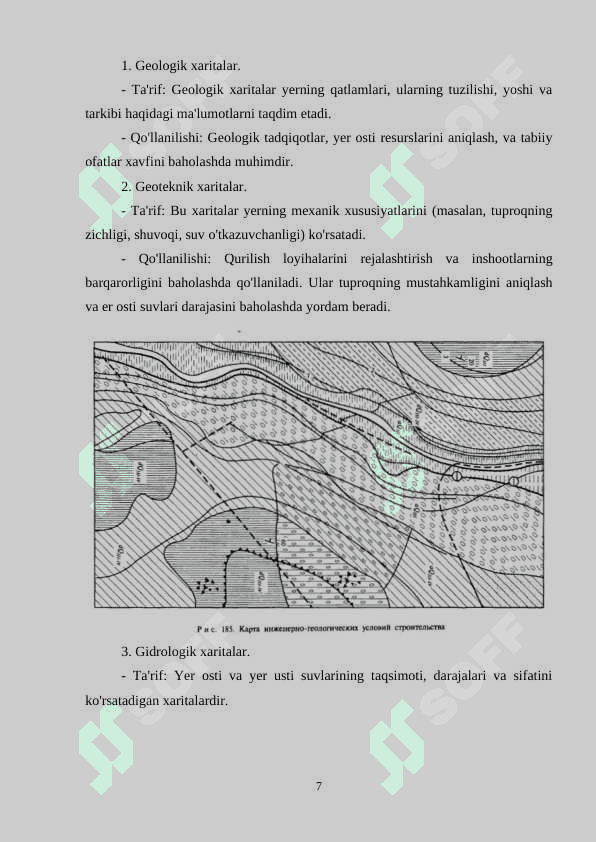 Injiner-geologik sharoit kartalari mazmuni 7