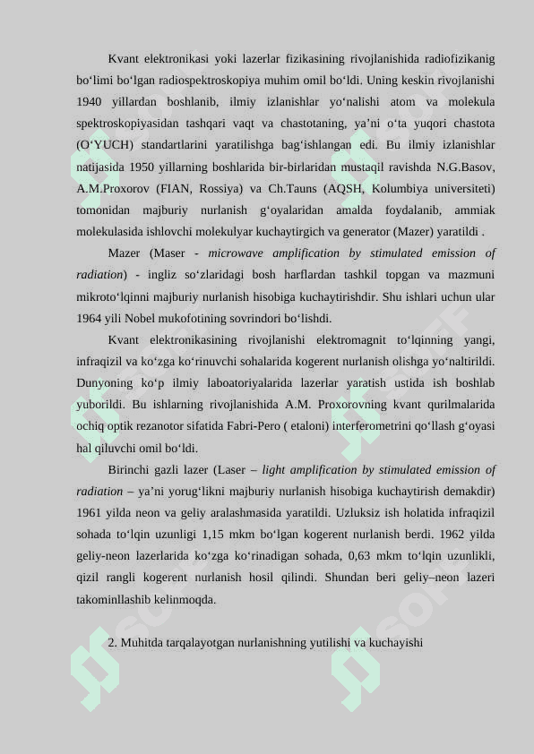 Lazerlar va nochiziqli optika 4