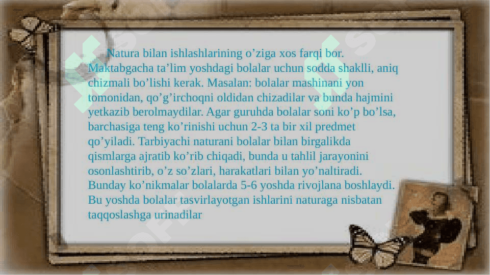 Maktabgacha yoshdagi bolalarni tasviriy faoliyatga o'rgatishning metod va usullari 7