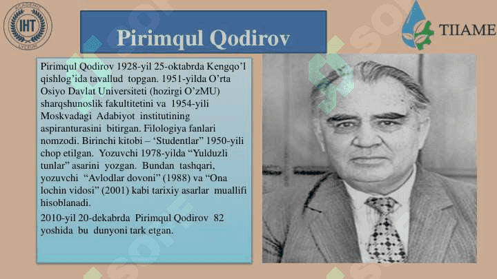 Pirimqul Qodirov yulduzli tunlar 2
