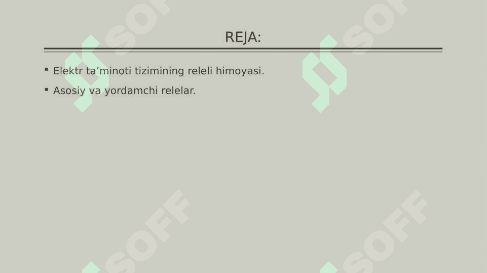 Elektr dvigatellarning rele himoyasi 2