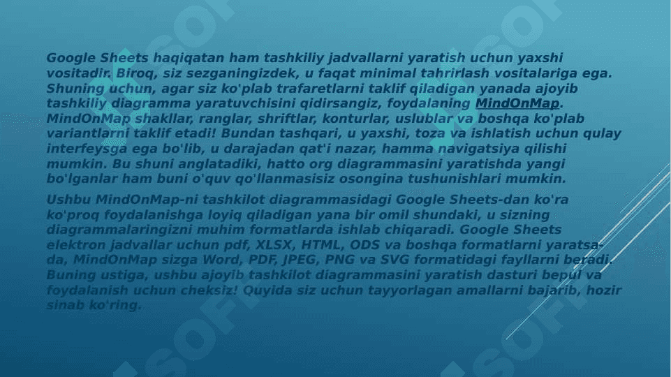 Google sheetda jadval yaratish 3