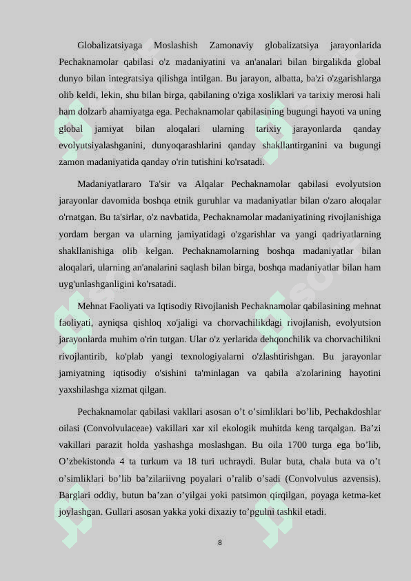 PECHAKNAMOLAR QABILASI 8
