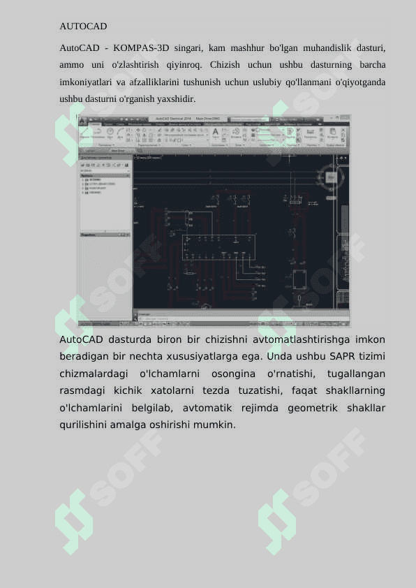 AUTO CAD Kompas dasturlarida chizmalarni taxrirlash 4