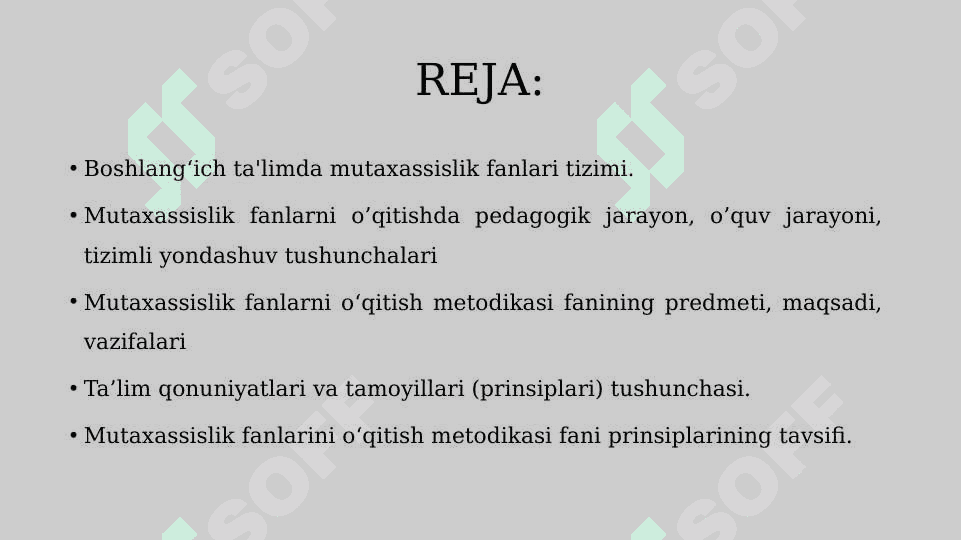 MUTAXASSISLIK FANLARNI O'QITISH SHAKLLARINING UMUMIY TAVSIFI 2