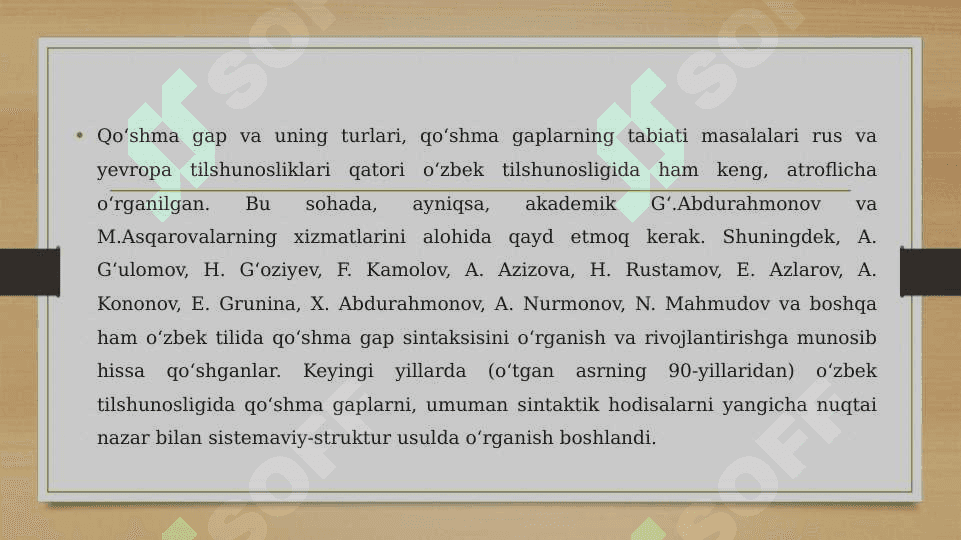 O‘zbek tilshunosligida qo‘ma gaplar tadqiqi va tasnifi 4