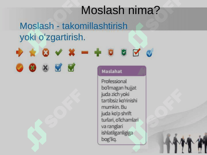 Hujjatlarni auditoriya uchun moslash 4
