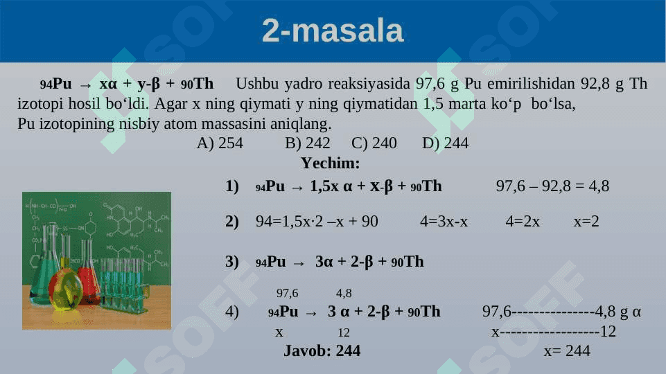 Mavzularga doir masalalar yechish  va mashqlar bajarish 3