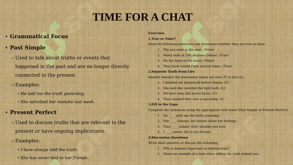 TIME FOR A CHAT 8